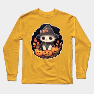 Halloween Kitten Long Sleeve T-Shirt